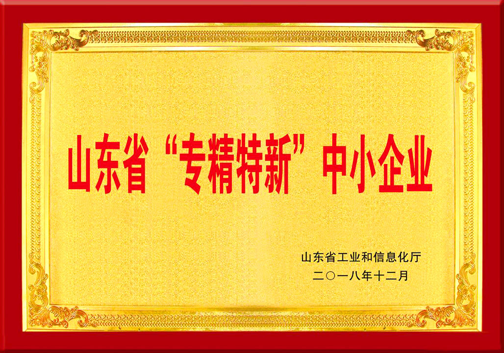山東省(sheng)專精特新(xin)中小企業(ye)